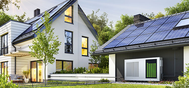 panneau solaire installé sur une maison